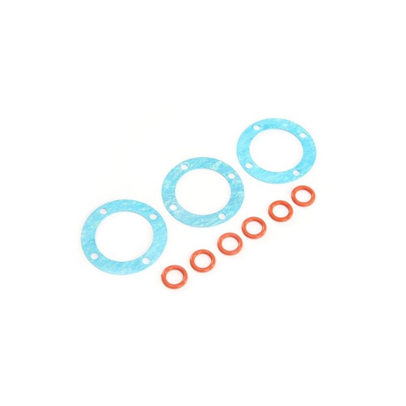 LOSI - Outdrive O-ringe & Diff Gaskets (3): 5ive-T 2.0