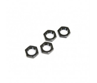 LOSI - Wheel Nuts, Black (4): 5ive-T 2.0