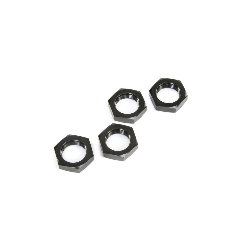 LOSI - Wheel Nuts, Black (4): 5ive-T 2.0