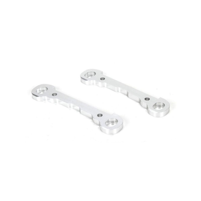 LOSI - Hinge Pin Braces, Front, Alum, Silver, MTXL (2)