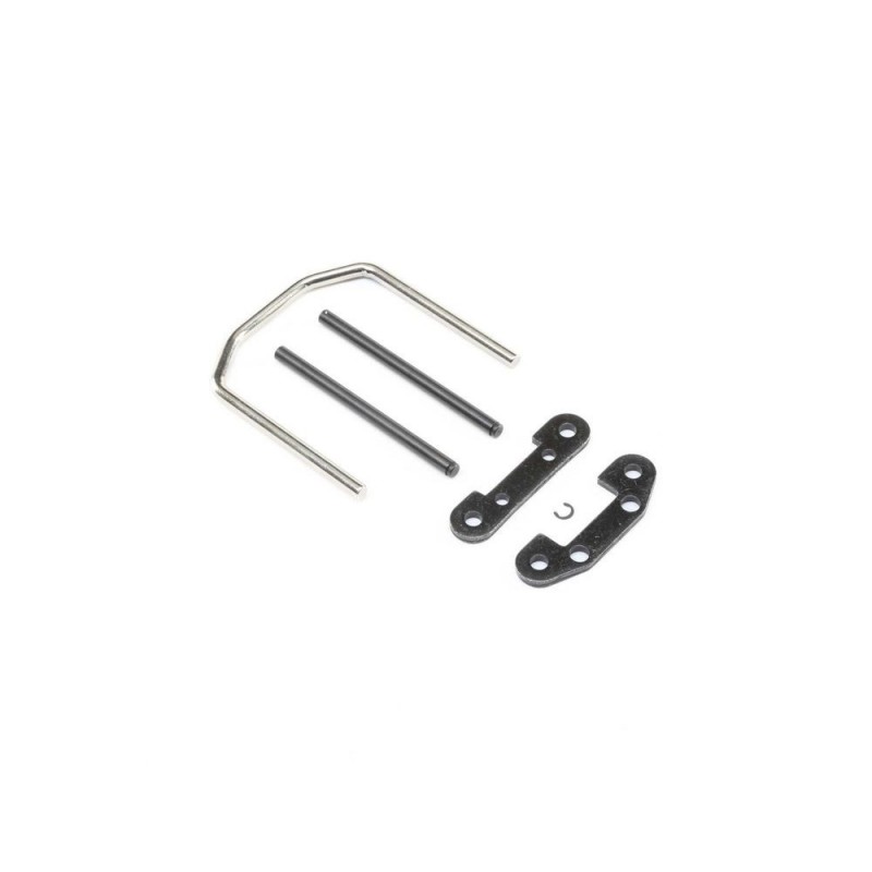 LOSI - Front Hinge Pin and Brace Set: Super Baja Rey