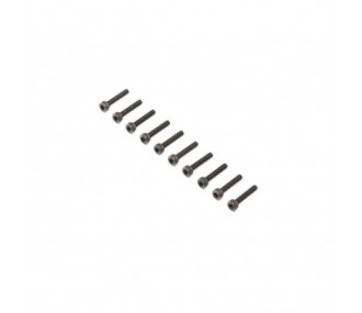 LOSI - Cap Head Screws, Steel, Black Oxide, M3 x 16mm (10)