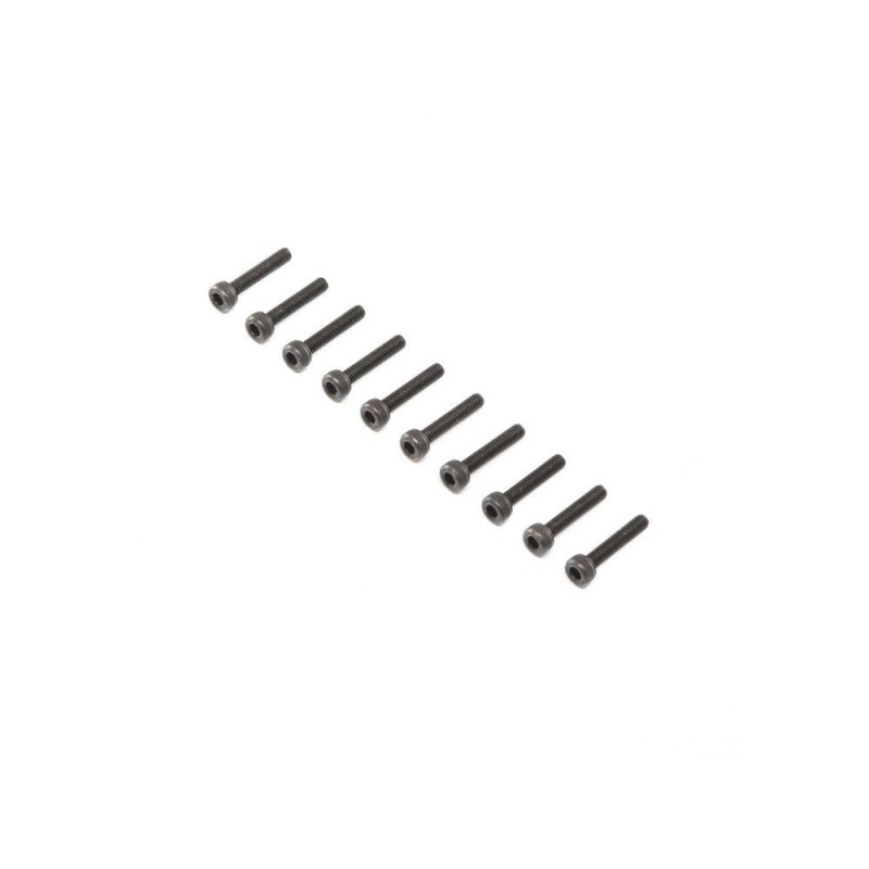 LOSI - Cap Head Screws, Steel, Black Oxide, M3 x 16mm (10)