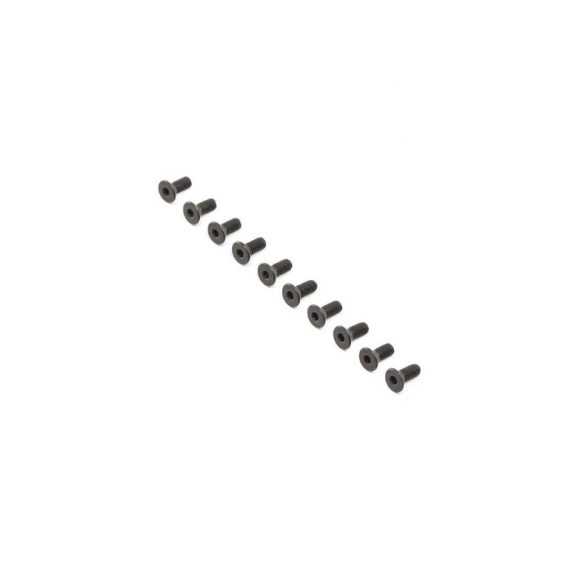 LOSI - Flat Head Screws, Stl, BO, M4 x 10mm (10)