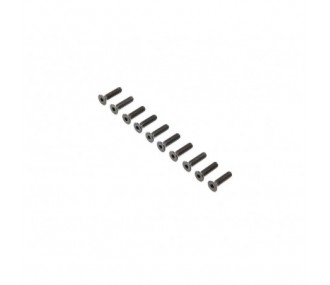 LOSI - Flat Head Screws, Stl, BO, M4 x 16mm (10)