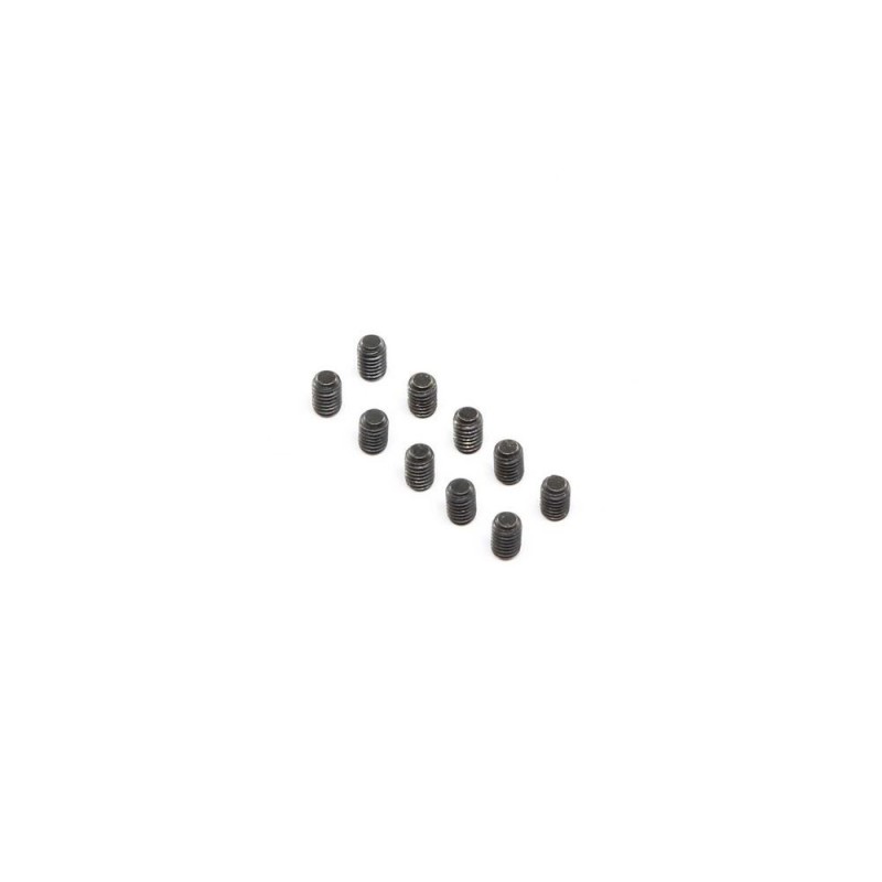LOSI - Juego de tornillos, Stl, BO, punta plana, M4 x 6mm (10)