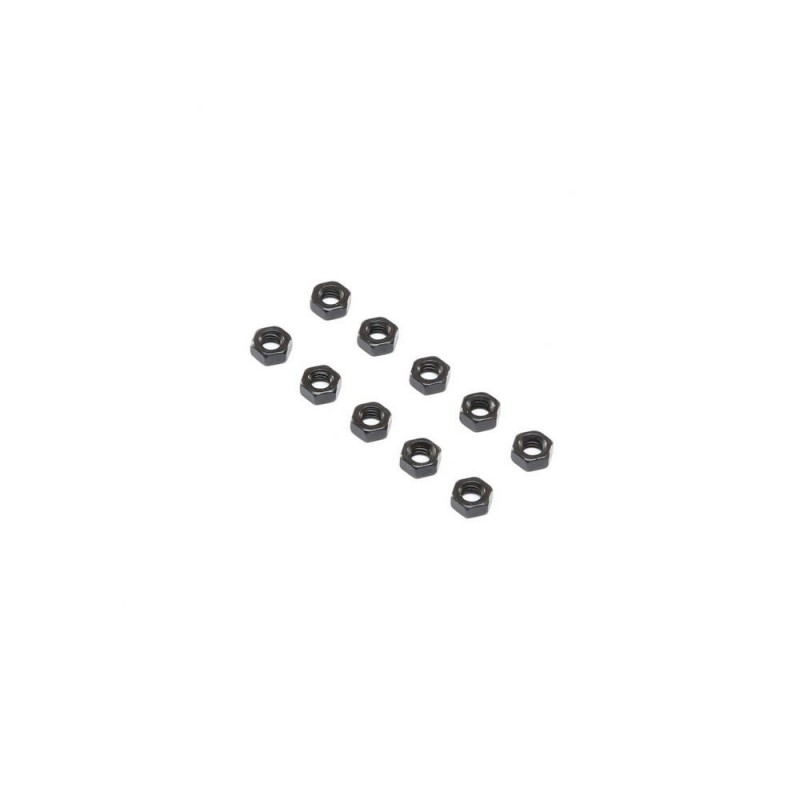 LOSI - Flat Nut, Stl, M4 (10)