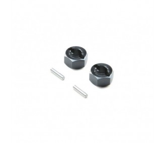 LOSI - Hex Set, Rear Axle, Aluminum: Mini-T 2.0