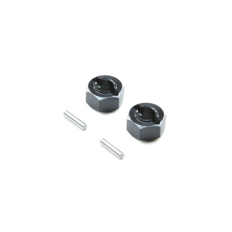 LOSI - Hex Set, Rear Axle, Aluminum: Mini-T 2.0