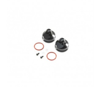 LOSI - Shock Cap, Aluminum, Black (2): LST/2, 3XL-E