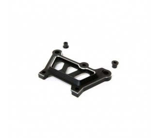 LOSI - Front Top Plate, Schwarz, Aluminum: DBXL-E