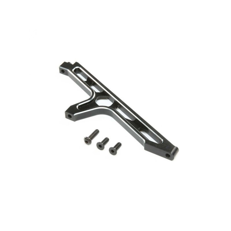 LOSI - Chassis Brace, Front, Aluminum, Black: DBXL-E 2.0