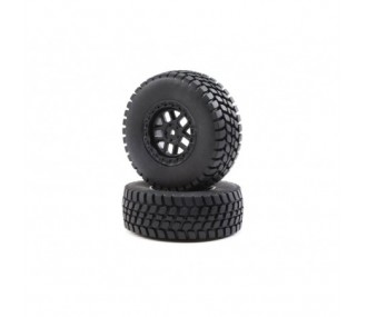 LOSI - Alpine Wheel and Tire Mounted (2): BR