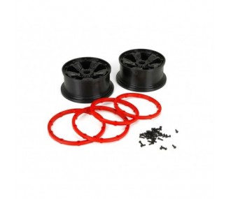 LOSI - 1/5 4WD - Black beadlock rim (2)