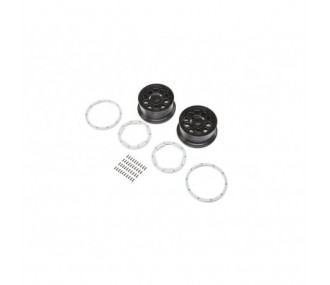 LOSI - DBXL-E - Black wheels, silver beadlock (2)