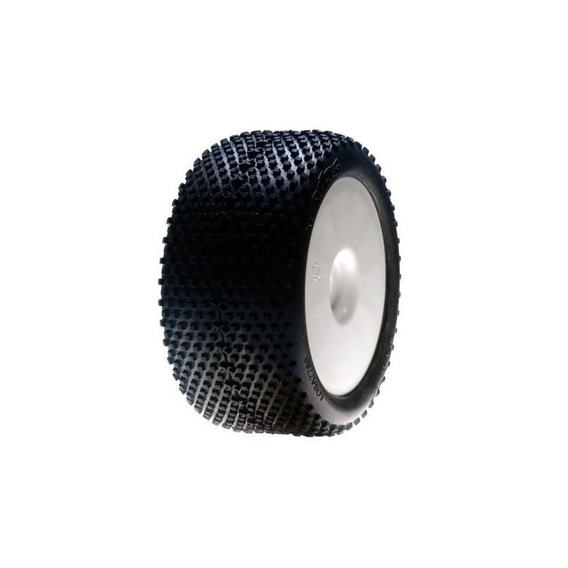 LOSI - Neumático truggy 1/8 XTT,Bl,montado,conWht Whl,0 0ffset (Pr)