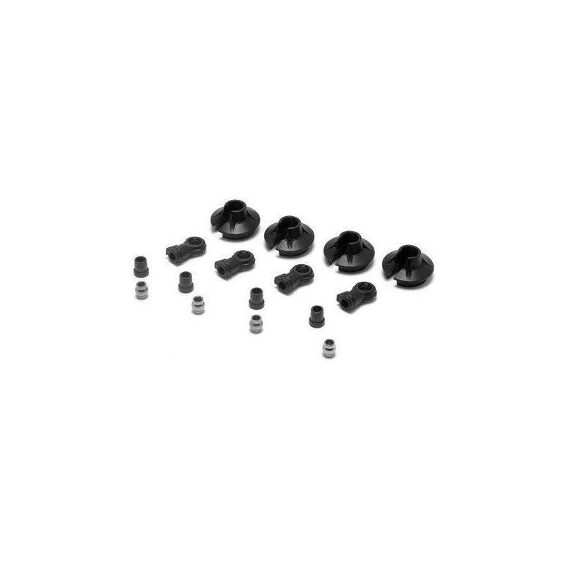LOSI - Ammortizzatori da 15 mm Sfere, coppe, boccole: 8B 2.0