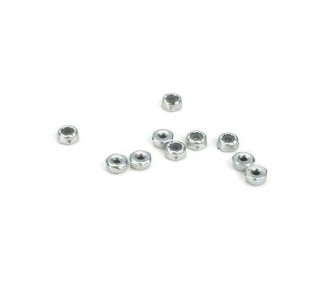 LOSI - 4-40 steel Locking 1/2 nuts (10)