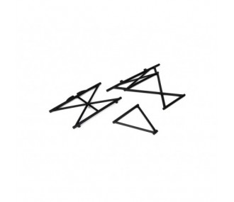 LOSI - 5ive-T -Set de supports d arceau avant supérieur et central (2)