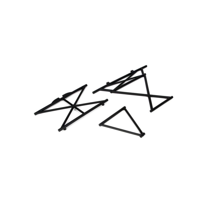 LOSI - 5ive-T -Satz Halterungen für den oberen und mittleren vorderen Überrollbügel (2)