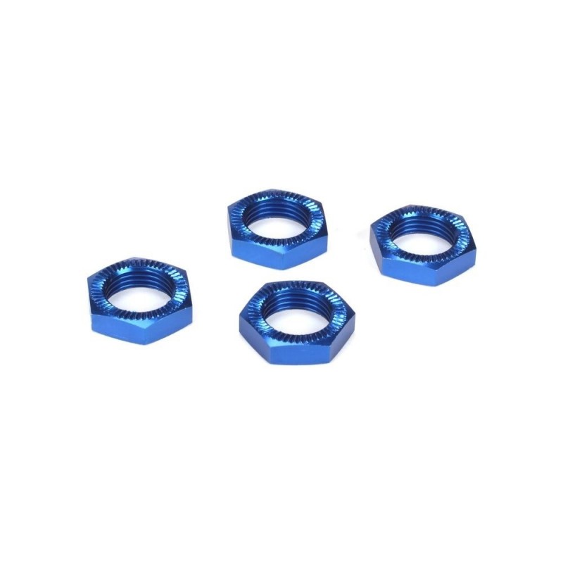 LOSI - 5ive-T - Tuercas de rueda anodizadas azules (4)