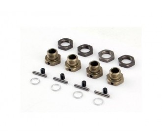 LOSI - LST2/MUG/MGB -17mm Hexagonal wheel sets (4)