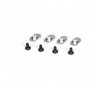 LOSI - 5ive-T -inserts de supports moteur et vis, 19,5/58 (4)