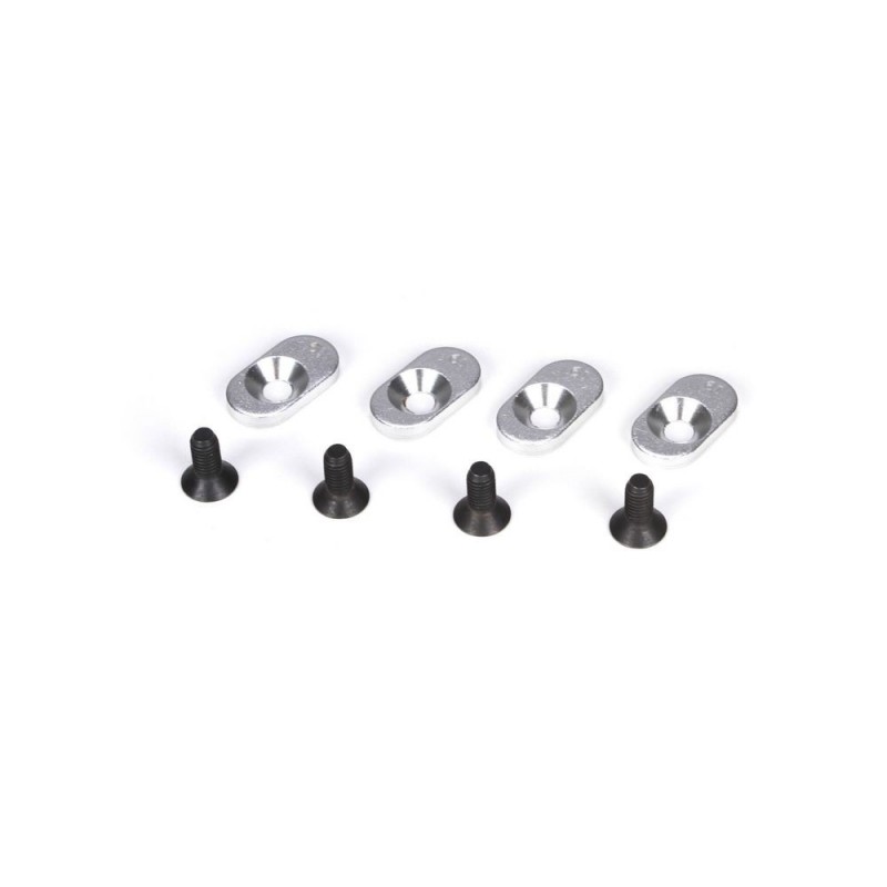 LOSI - 5ive-T -inserts de supports moteur et vis, 19,5/58 (4)