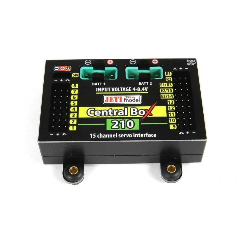 Emcotec R232 Box Box (Powerbox, Emcotec, Jeti, ...) - Central Box 210 Duplex 2.4EX + 2x ...