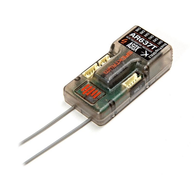 Receptor telemétrico Spektrum AR637T AS3X de 6 canales