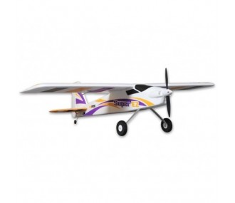 Avion FMS Trainer Super EZ V4 avec flotteurs + gyro Reflex RTF Mode 2 env.1.22m