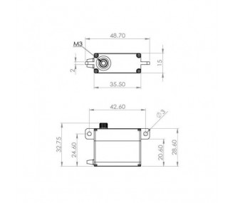 Mini Mks HV747 R digital servo