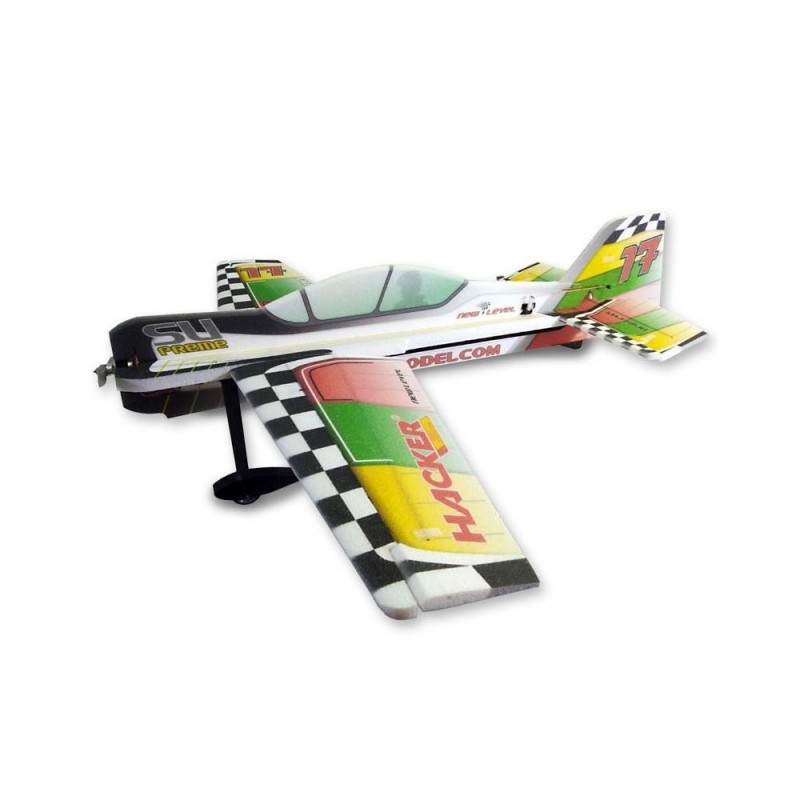 Avión hacker modelo SU-Preme ARF aprox.1,20m rojo/verde/amarillo
