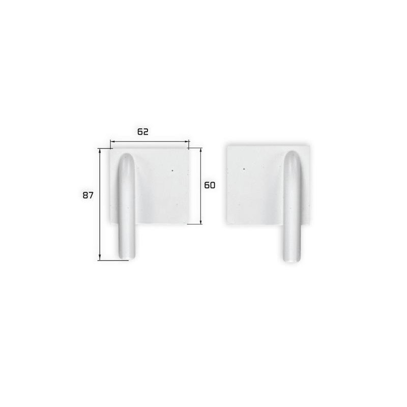 Cubiertas de plástico para servo 87x62mm (1x par) Topmodel CZ