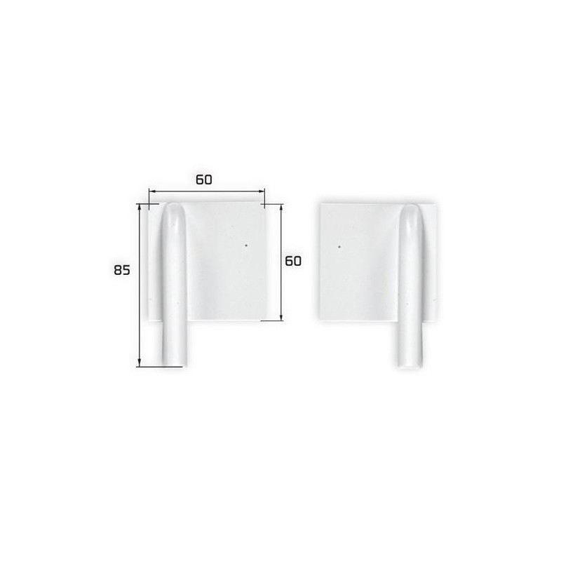 Cubiertas de servo de plástico 85x60mm (1x par) Topmodel CZ