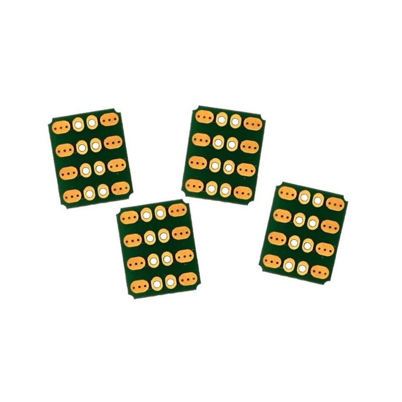 PCB 90° MPX '8 pins' (4 pcs) Emcotec