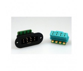 PCB 90° MPX '8 pins' (4 pcs) Emcotec