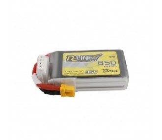 Batterie Tattu lipo R-line 3S 11.1V 650mAh 95C prise xt30