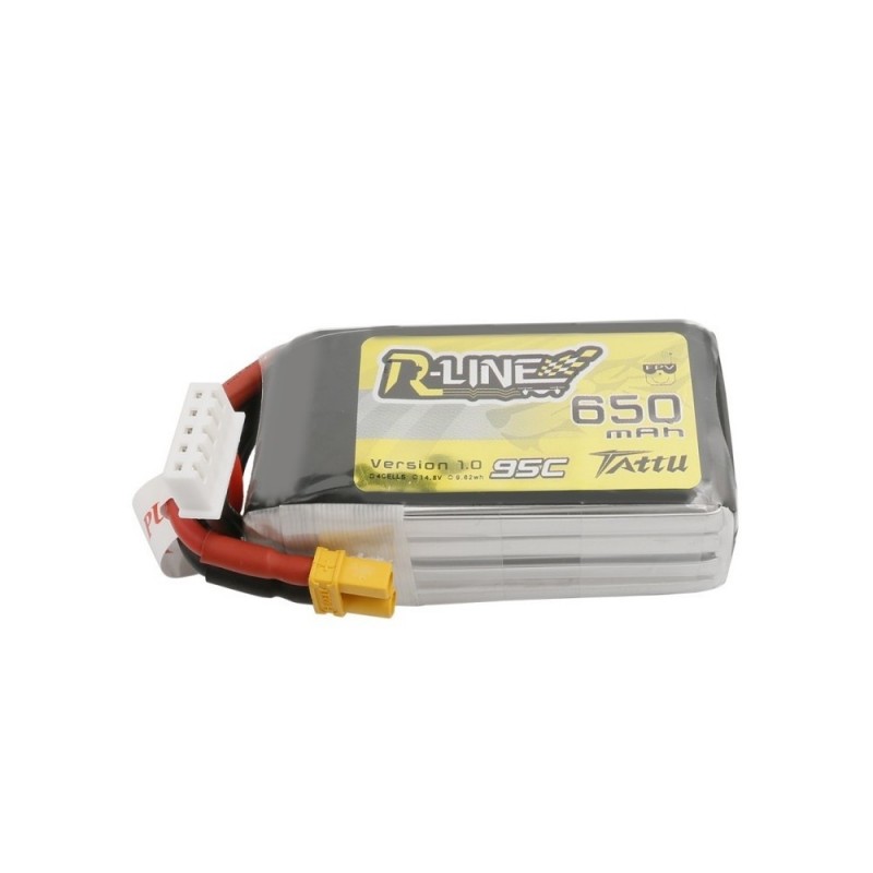 Akku Tattu lipo R-line 4S 14.8V 650mAh 95C Steckdose xt30