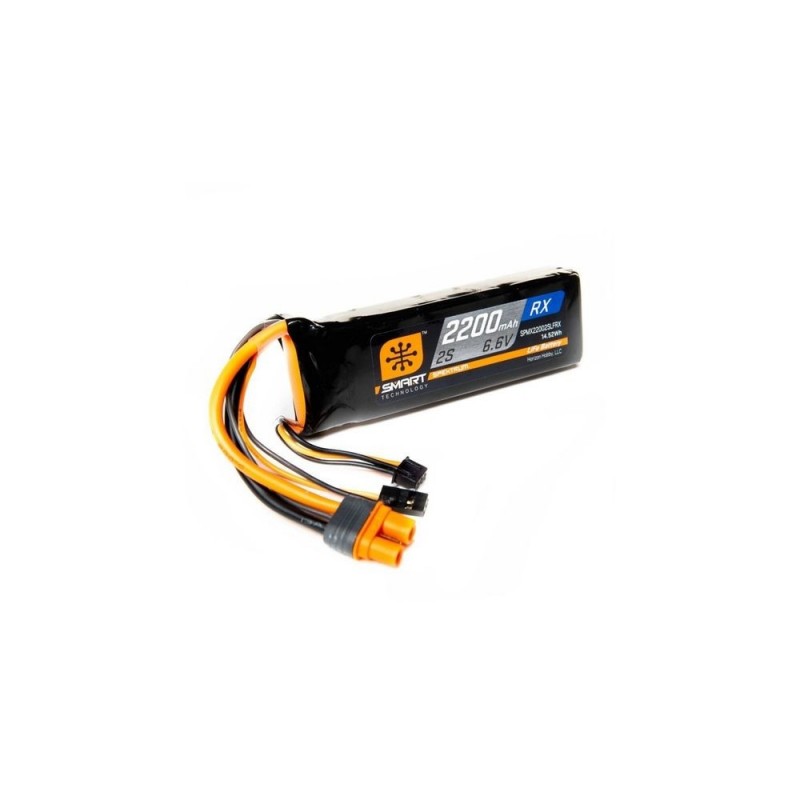 Batterie de réception Smart LiFe Receiver 2S 6.6V 2200mAh Spektrum