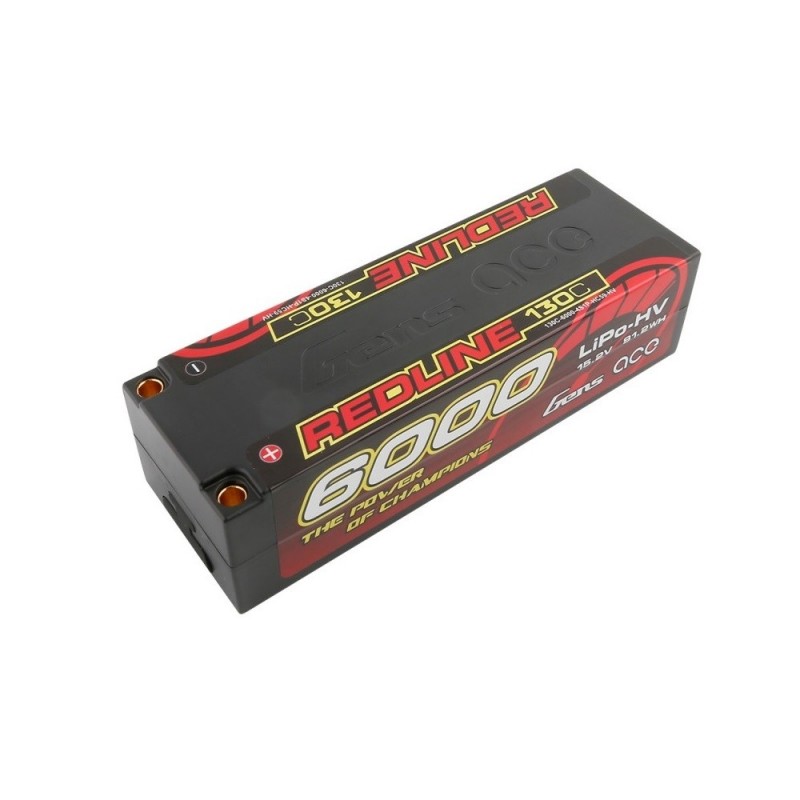 Batería Gens Ace RedLine, Lipo HV 4S LCG 6000Ah 130C Socket 5mm
