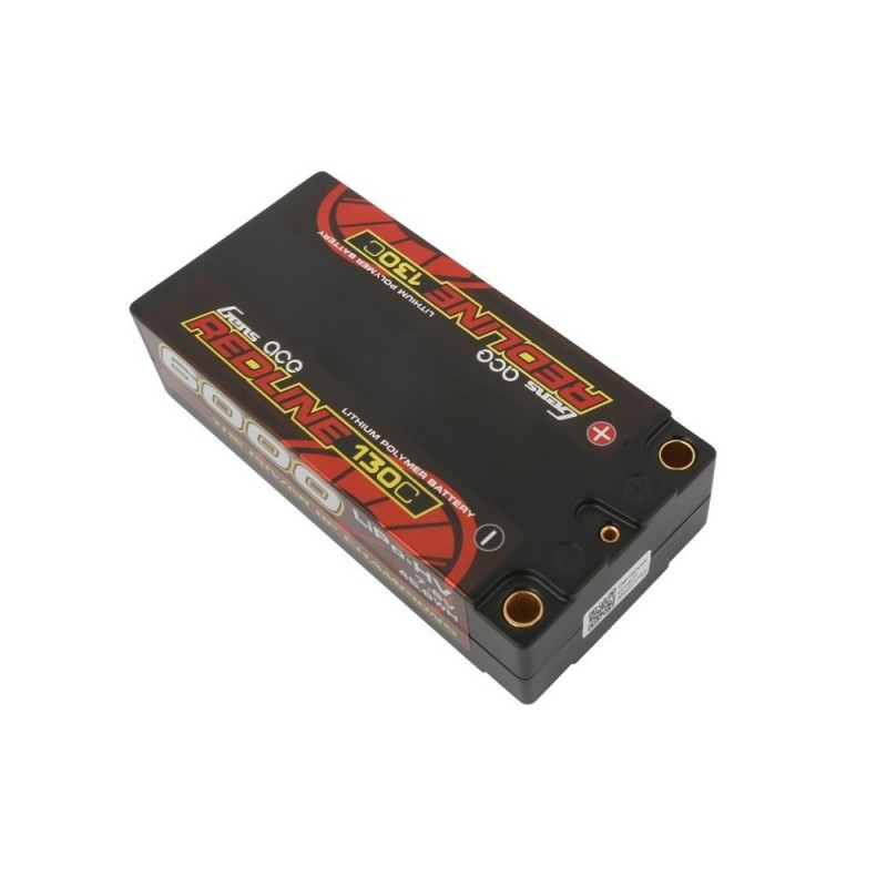 Batterie Gens Ace RS RedLine, Shorty Lipo Hv 2S 6000mAh 130C prise 5mm