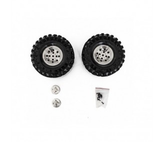 Complete chromed wheels CLIMBER 121/45 (the pair)