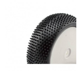 TT-Reifen 1/10 vorne MINI Noppen, die auf Felgen geklebt montiert sind (das Paar)