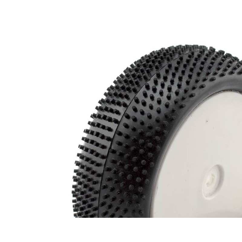 TT 1/10 front MINI spikes tires glued on rims (pair)