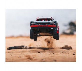 ARRMA 1/7 Mojave 6S BLX 4WD Brushless Desert Truck RTR, rojo y negro