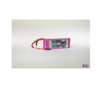 Batterie Lipo 2S 7.4V 2000mAh Straight TopFuel ECO RX Hacker