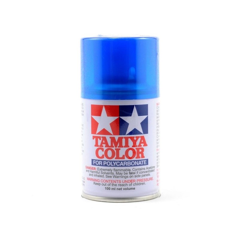 Pintura en aerosol 100ml para LEXAN Tamiya PS39 azul claro translúcido