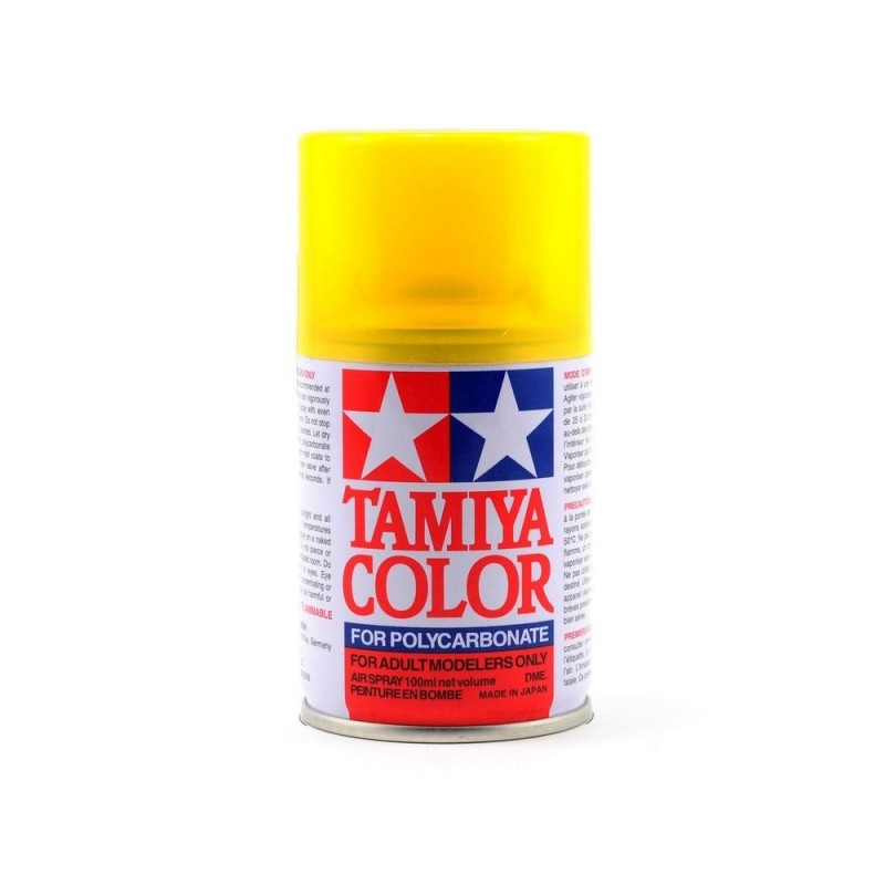 Pintura en aerosol 100ml para LEXAN Tamiya PS42 amarillo translúcido