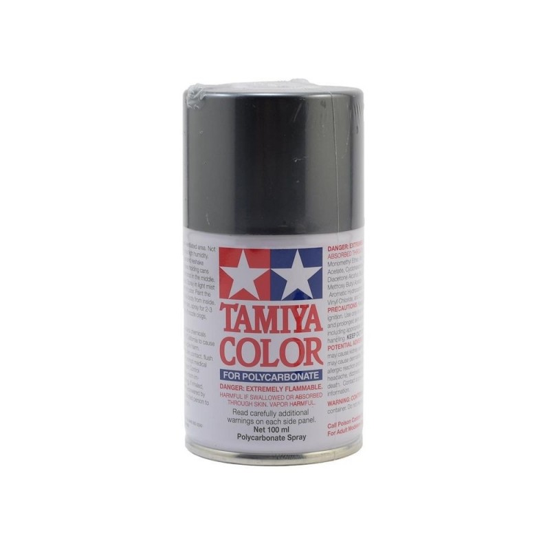 Peinture aérosol 100ml pour LEXAN Tamiya PS63 gun métal clair